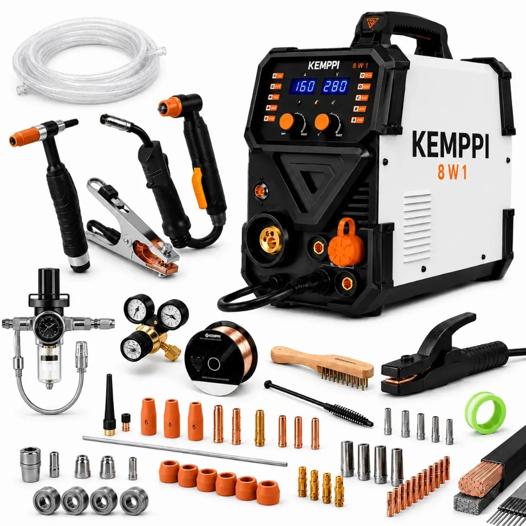 Kemppi aparat de sudură portabil 8 în 1